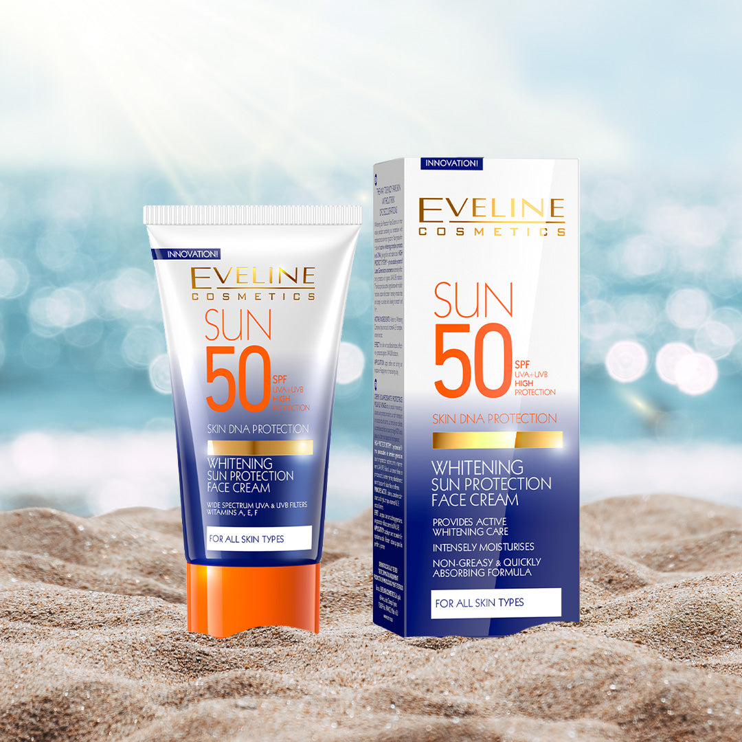 Eveline Beyazlatıcı Güneş Koruyucu Yüz Kremi SPF 50