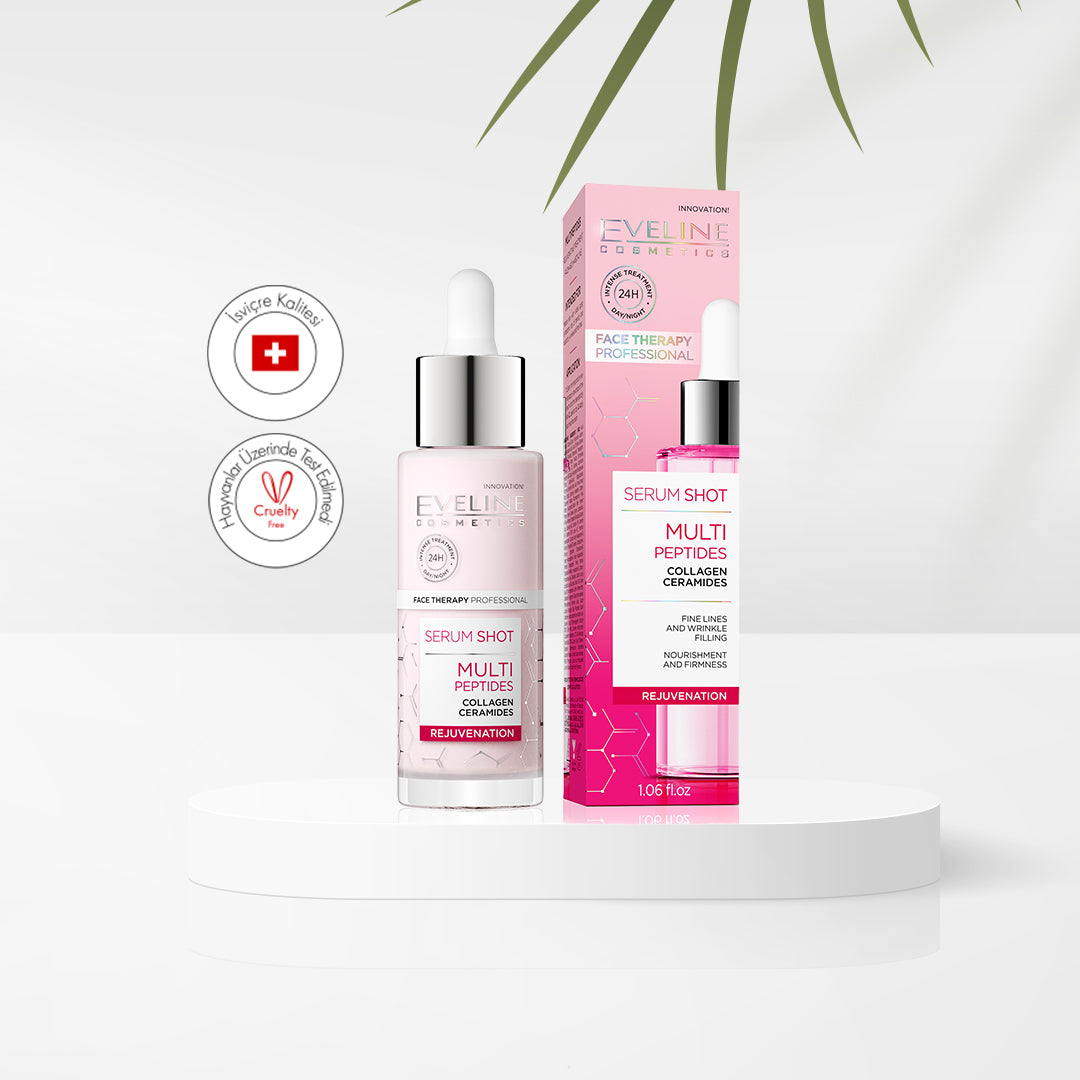Eveline Kırışıklık Giderici, Besleyici ve Sıkılaştırıcı Güçleri Bir Araya Getiren Multi Peptit Serum
